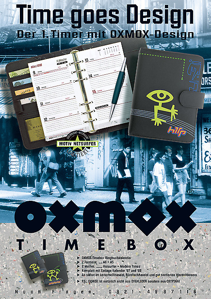 Oxmox Timebox - Anzeige Modell Netsurfer von Tomm Everett