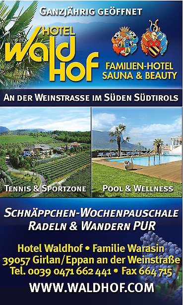 Hotel Waldhof - Klein-Anzeige von Tomm Everett