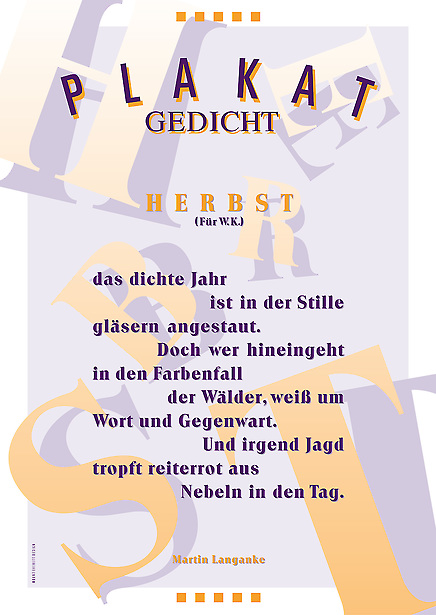 Augsburger Literatur Tage - Plakat mit Plakatgedicht von Tomm Everett