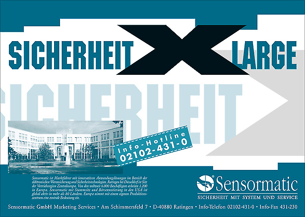 Sensormatic - Imageanzeige 'Sicherheit X Large' von Tomm Everett